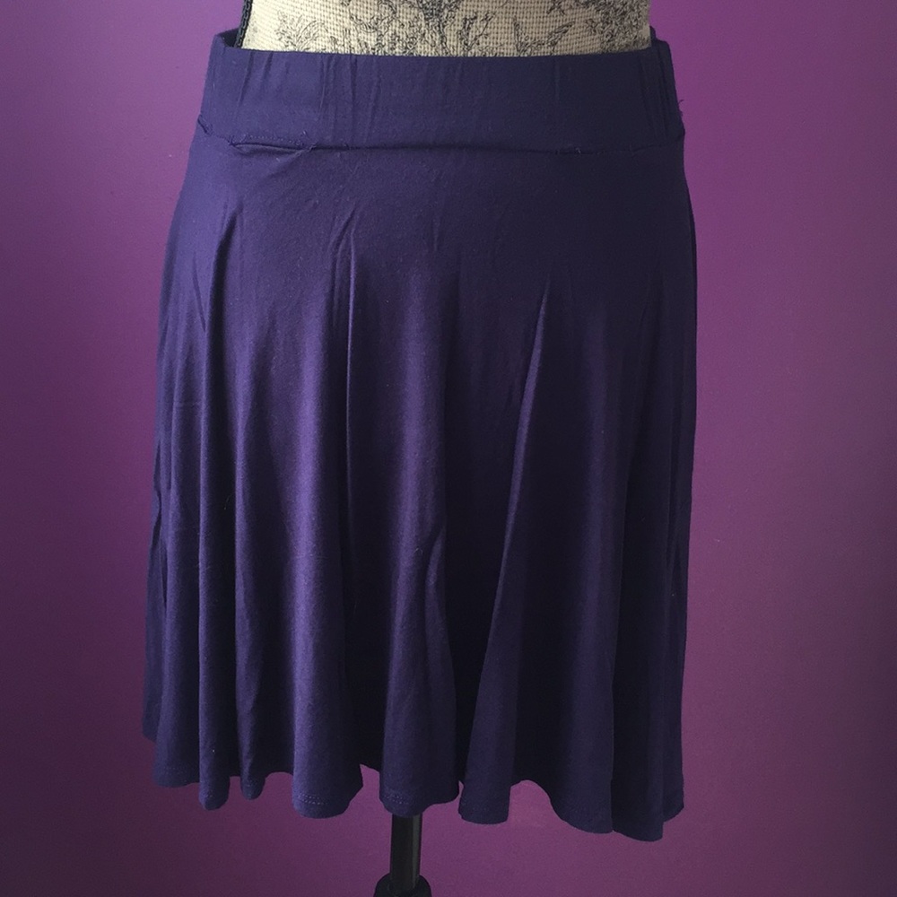 Purple mini skirt size large